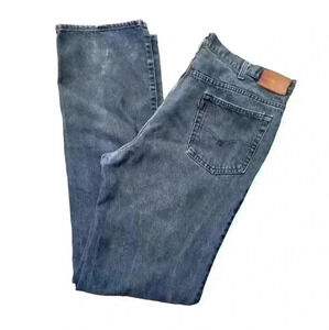 Levi's Vintage Black Leather Tab Jeans